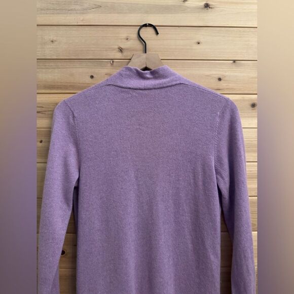 Brunello Cucinelli Size Medium Pink Purple Double Zipper Ruched Cashmere Sweater - Picture 11 of 14